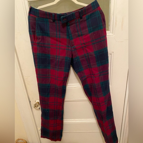 Woolrich wool Plaid pants - Picture 1 of 4